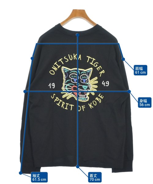 Onitsuka Tiger（オニツカタイガー）Tシャツ・カットソー 黒 サイズ:L メンズ/2200610250200