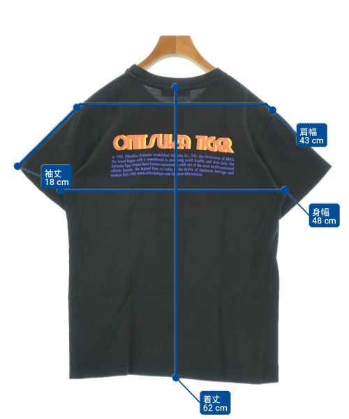 Onitsuka Tiger（オニツカタイガー）Tシャツ・カットソー 黒 サイズ:S レディース/2200722291085