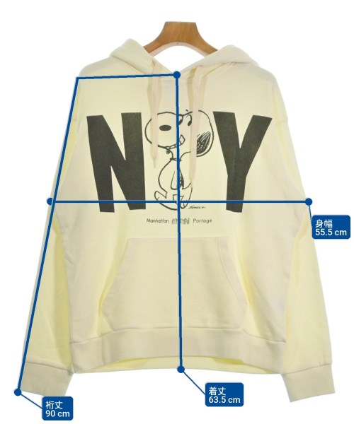 ManhattanPortage（マンハッタンポーテージ）パーカー 白 サイズ:S メンズ/2200615123288