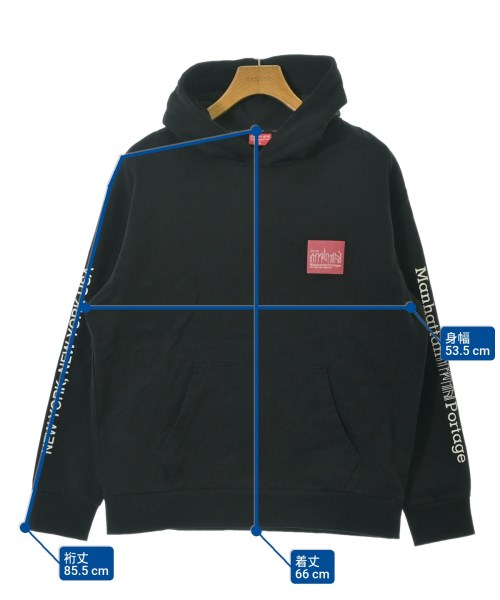 ManhattanPortage（マンハッタンポーテージ）パーカー 黒 サイズ:M メンズ/2200650426047