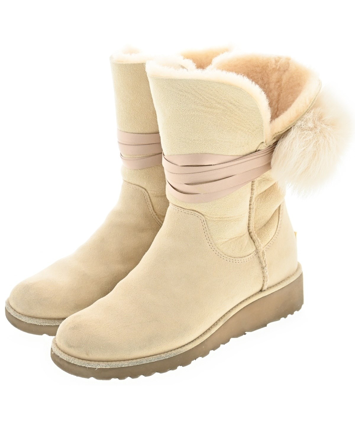 UGG australia（アグオーストラリア）ブーツ 白 サイズ:24cm