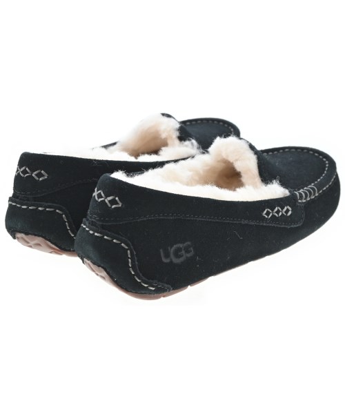 UGG australia（アグオーストラリア）モカシン/デッキシューズ 黒 サイズ:24cm レディース/2200701311841