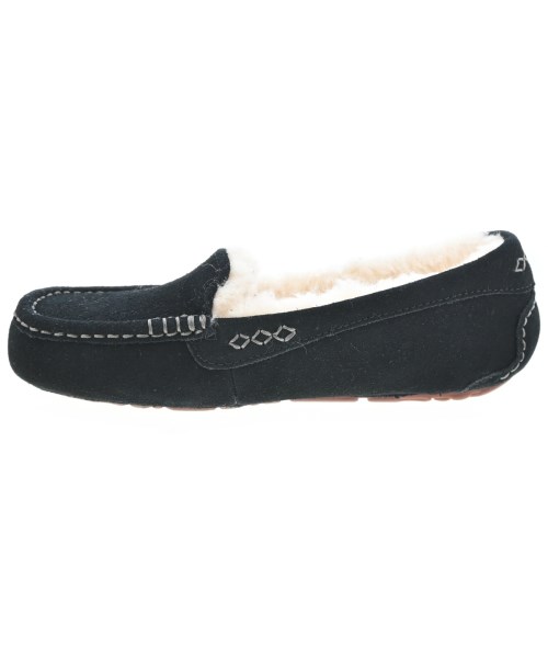 UGG australia（アグオーストラリア）モカシン/デッキシューズ 黒 サイズ:24cm レディース/2200701311841