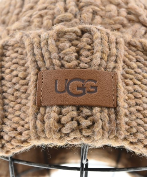 UGG（アグ）ニットキャップ・ビーニー 茶 サイズ:- レディース/2200667309043