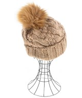 UGG（アグ）ニットキャップ・ビーニー 茶 サイズ:- レディース/2200667309043