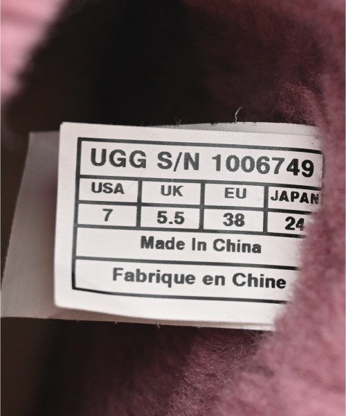 UGG australia（アグオーストラリア）ブーツ 赤 サイズ:24cm レディース/2200667487079