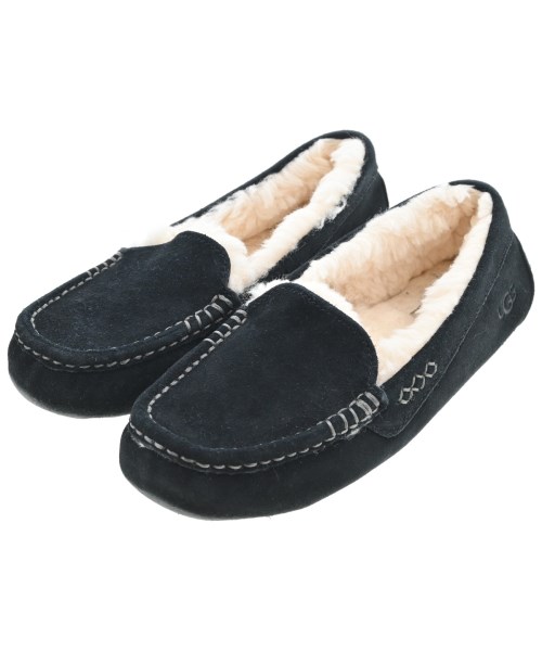 UGG australia(アグオーストラリア)モカシン/デッキシューズ 黒 サイズ:24cm/2200684902043