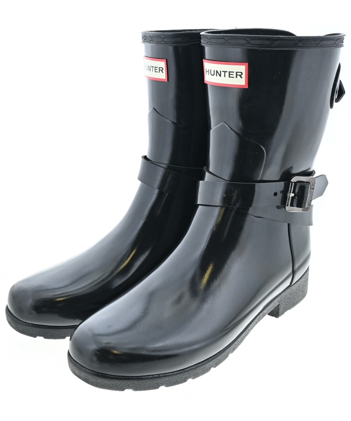 HUNTER（ハンター）レインシューズ 黒 サイズ:UK4(22.5cm位