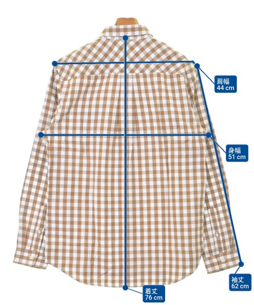 AIGLE（エーグル）カジュアルシャツ 茶 サイズ:M メンズ/2200607868074