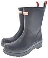 HUNTER（ハンター）レインシューズ 紺 サイズ:UK8(26.5cm位) メンズ/2200613431057