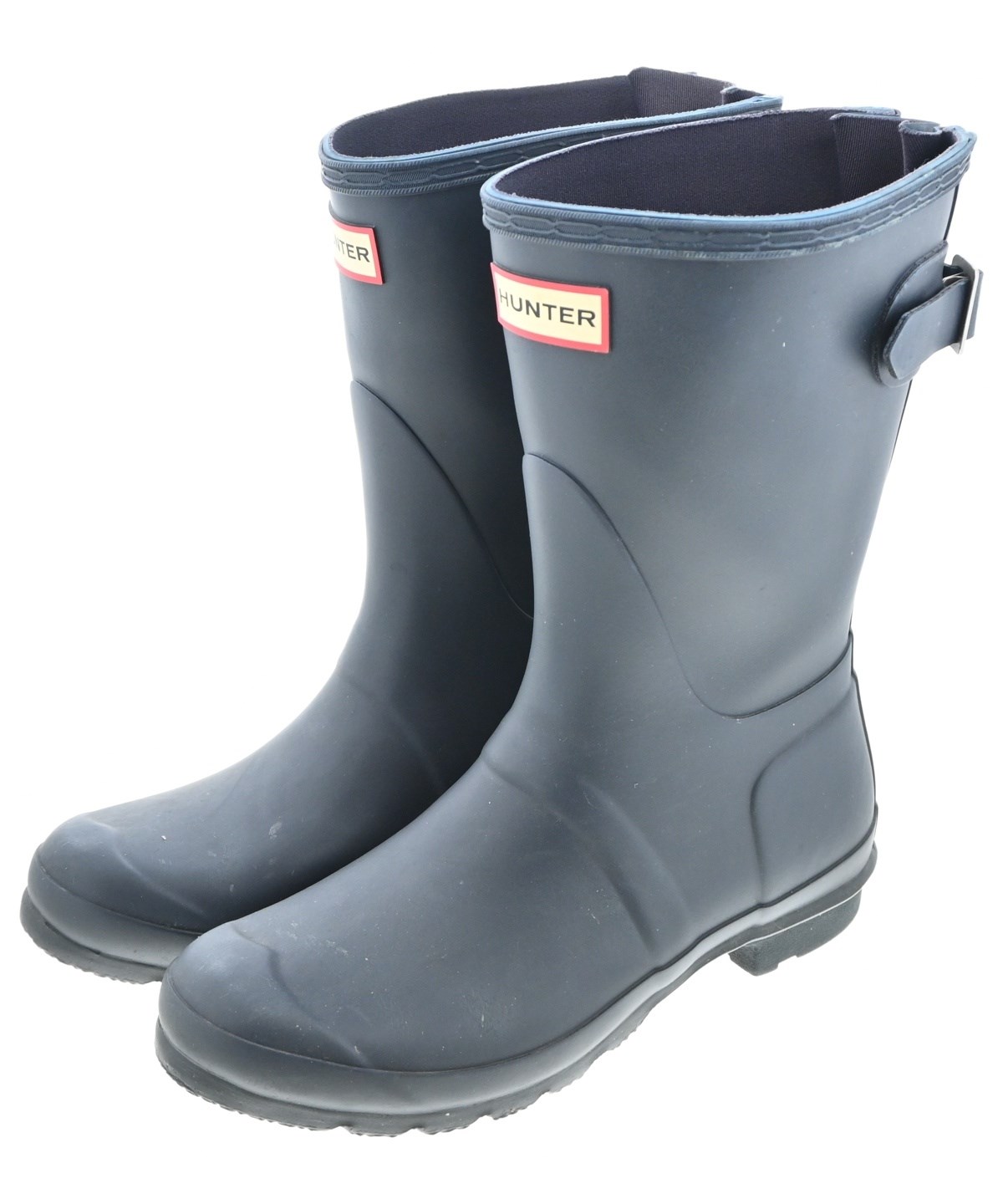 HUNTER（ハンター）レインシューズ 紺 サイズ:UK5(23.5cm位