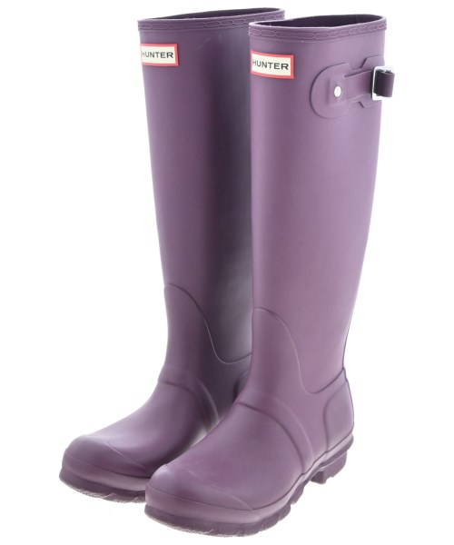 HUNTER(ハンター)レインシューズ 紫 サイズ:UK4(22.5cm位)/2200670827077