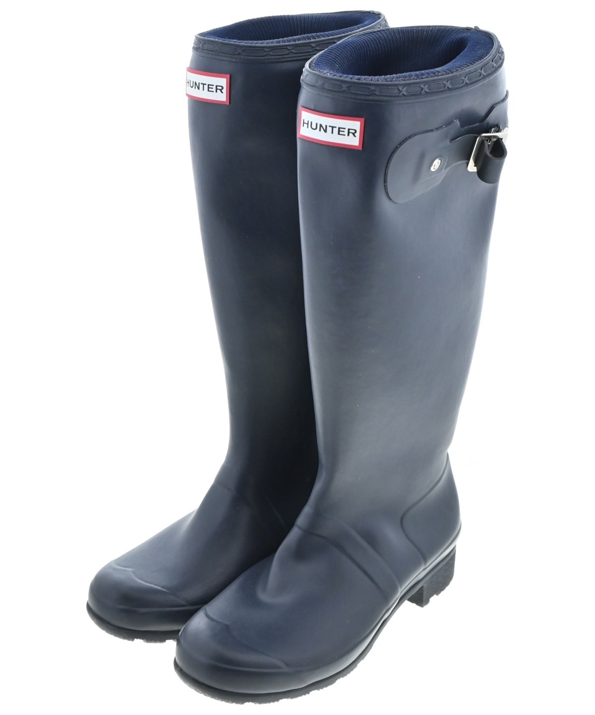 HUNTER（ハンター）レインシューズ 紺 サイズ:UK5(23.5cm位