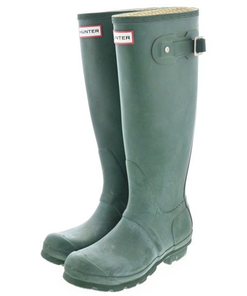HUNTER(ハンター)レインシューズ 緑 サイズ:UK4(22.5cm位)/2200648426042