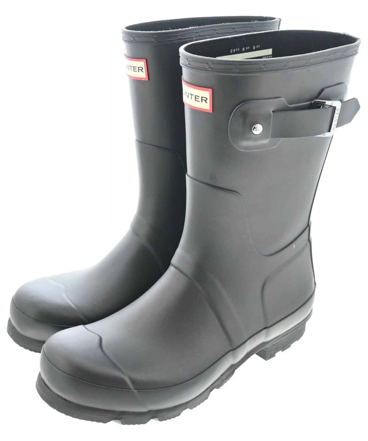HUNTER（ハンター）レインシューズ 黒 サイズ:UK8(26.5cm位) メンズ
