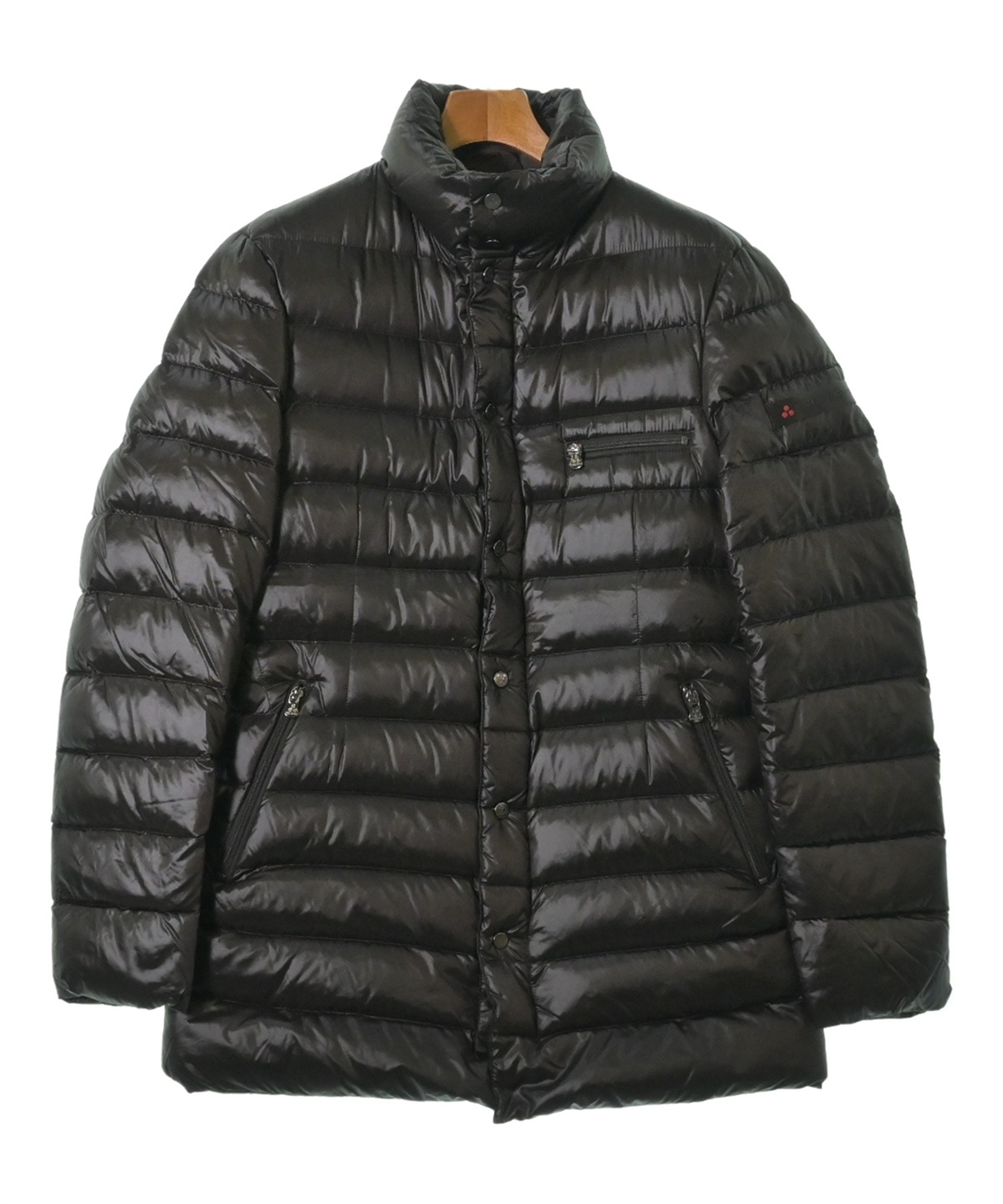 PEUTEREY ピューテリー ダウンジャケット/ダウンベスト レディース 【古着】【中古】 PEUTEREY（ピューテリー）ダウンジャケット/ダウンベスト 茶 サイズ:46