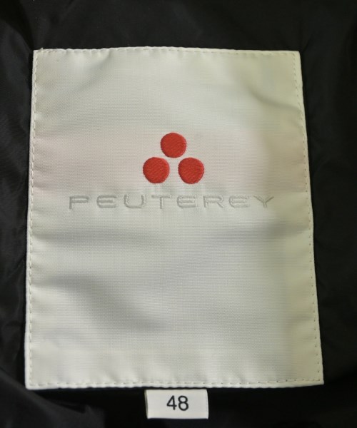 PEUTEREY（ピューテリー）ステンカラーコート 黒 サイズ:48(L位) メンズ/2200640021030