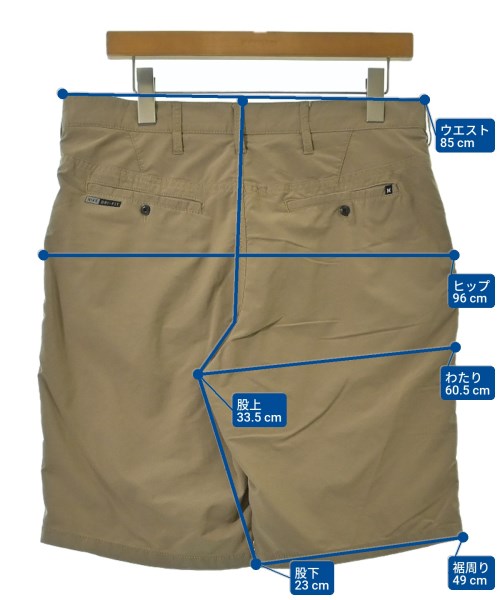 Hurley（ハーレー）ショートパンツ ベージュ サイズ:32(L位) メンズ/2200640211066