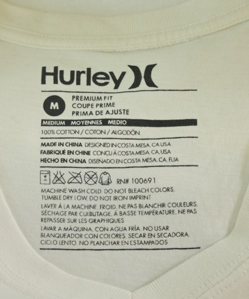 Hurley（ハーレー）Tシャツ・カットソー 白 サイズ:M メンズ/2200654262047
