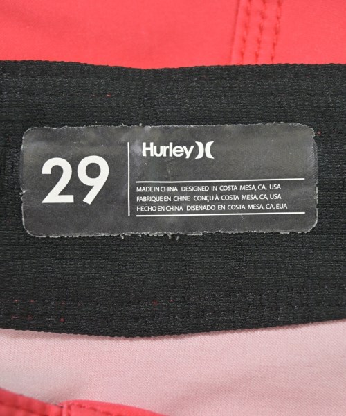 Hurley（ハーレー）ショートパンツ 赤 サイズ:29(S位) メンズ/2200714703039