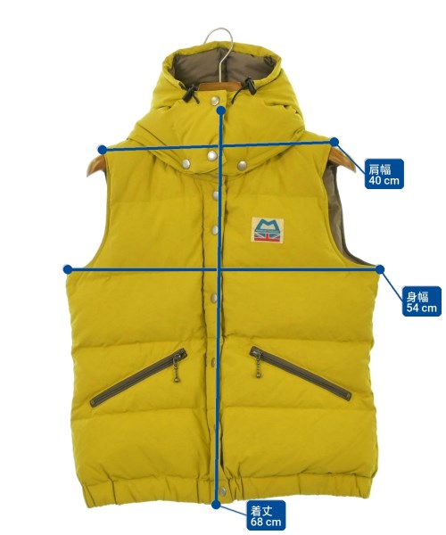 MOUNTAIN EQUIPMENT（マウンテンエキップメント）ダウンジャケット/ダウンベスト 黄 サイズ:M レディース/2200653441863