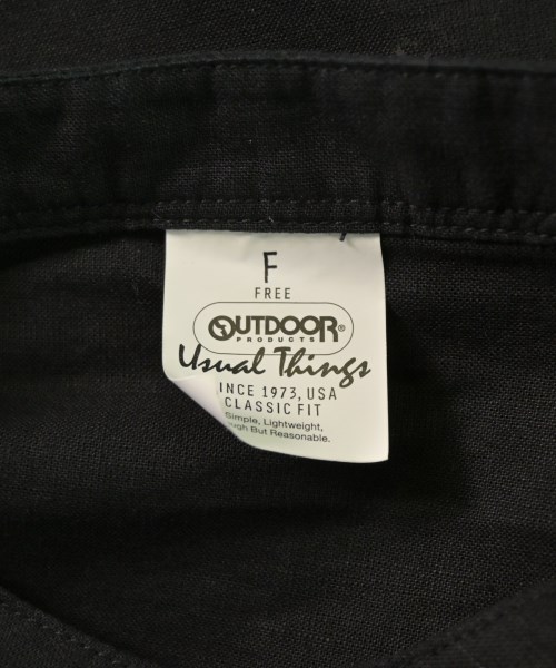 OUTDOOR products（アウトドアプロダクツ）シャツワンピース 黒 サイズ:F レディース/2200628275080