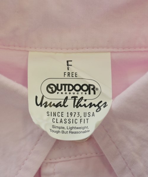 OUTDOOR products（アウトドアプロダクツ）カジュアルシャツ ピンク サイズ:F メンズ/2200643757097