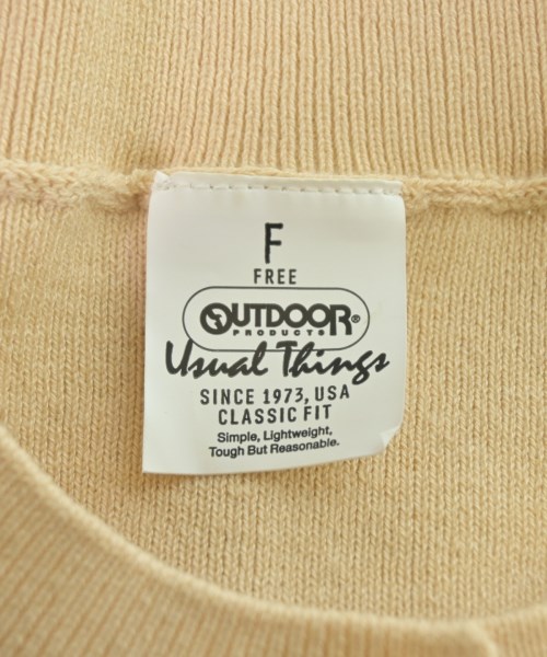 OUTDOOR products（アウトドアプロダクツ）ベスト ベージュ サイズ:F レディース/2200631990048