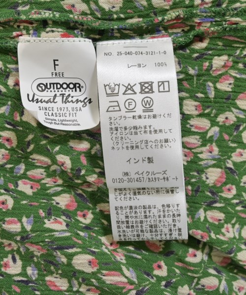 OUTDOOR products（アウトドアプロダクツ）ワンピース 緑 サイズ:F レディース/2200672690112