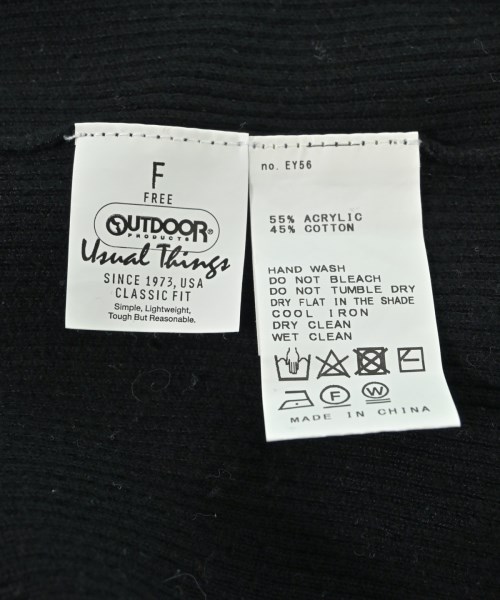 OUTDOOR products（アウトドアプロダクツ）ニット・セーター 黒 サイズ:F レディース/2200656947034