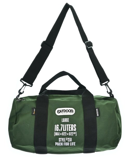 OUTDOOR products（アウトドアプロダクツ）ボストンバッグ 緑 サイズ:- メンズ/2200655030409