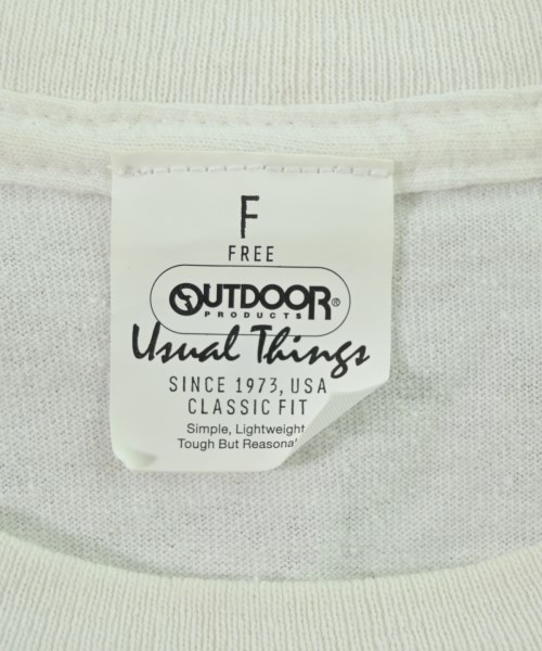 OUTDOOR products（アウトドアプロダクツ）Tシャツ・カットソー 白 サイズ:F レディース/2200719767036