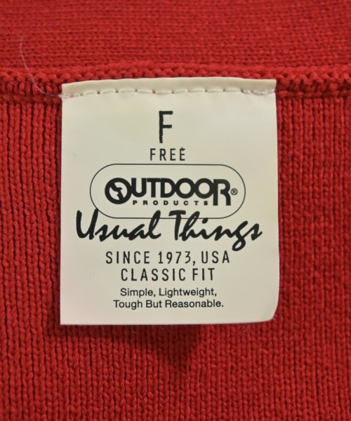 OUTDOOR products（アウトドアプロダクツ）ベスト 赤 サイズ:F メンズ/2200722849057
