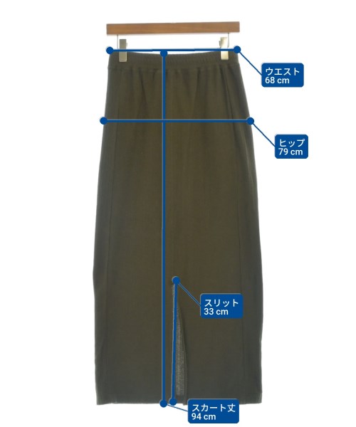 OUTDOOR products（アウトドアプロダクツ）ロング・マキシ丈スカート カーキ サイズ:F レディース/2200688976057