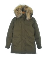 PYRENEX（ピレネックス）ダウンコート カーキ サイズ:36(S位) レディース/2200631348023