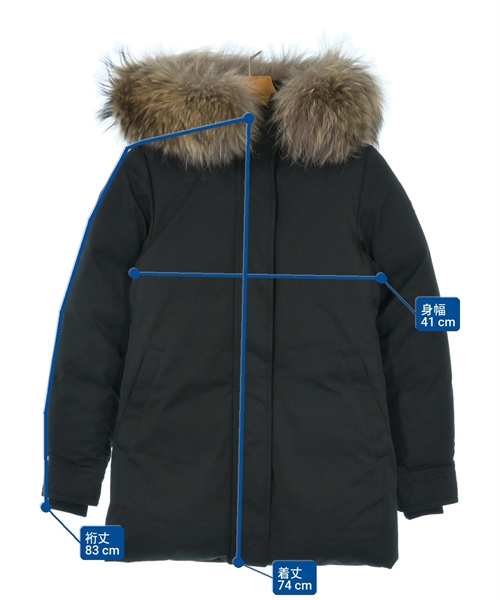 PYRENEX（ピレネックス）ダウンジャケット/ダウンベスト 黒 サイズ:36(M位) レディース/2200637438018