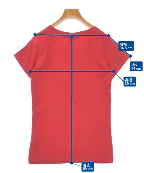 PYRENEX（ピレネックス）Tシャツ・カットソー 赤 サイズ:38(M位) レディース/2200614213034