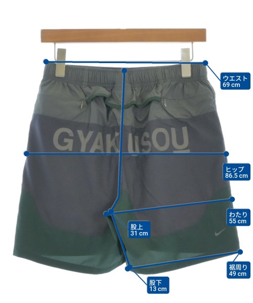 GYAKUSOU（ギャクソウ）ショートパンツ グレー サイズ:L メンズ/2200686648024