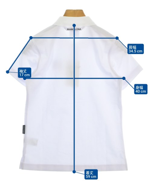 MARK&LONA（マークアンドロナ）ポロシャツ 白 サイズ:36(S位) レディース/2200636531062