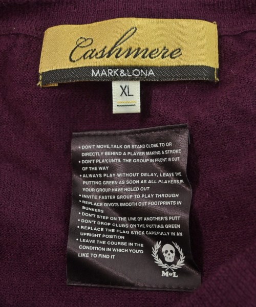 MARK&LONA（マークアンドロナ）ニット・セーター 紫 サイズ:XL メンズ/2200618397075