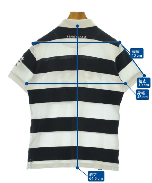 PEARLY GATES（パーリー　ゲイツ）ポロシャツ 白 サイズ:4(M位) メンズ/2200618193134