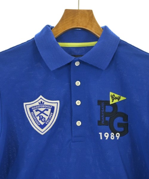 PEARLY GATES（パーリー　ゲイツ）ポロシャツ 青 サイズ:4(M位) メンズ/2200618193158