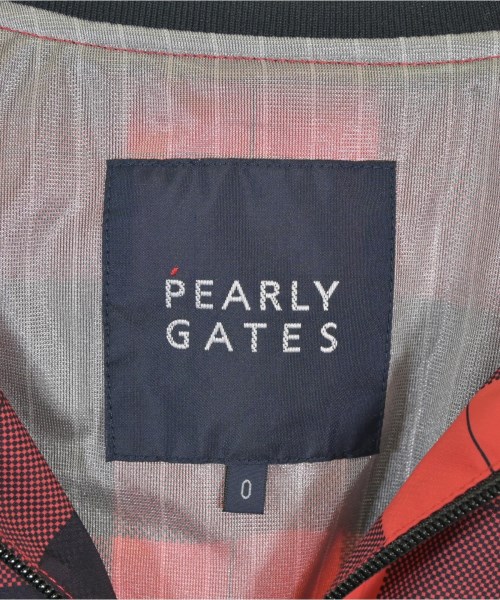PEARLY GATES（パーリー　ゲイツ）ブルゾン 赤 サイズ:0(S位) レディース/2200674197183