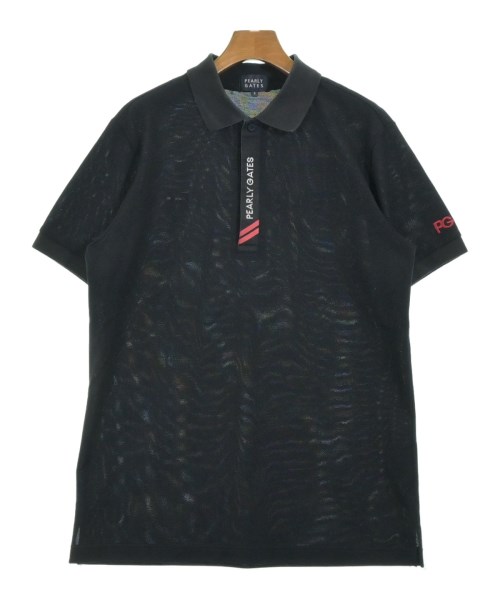 PEARLY GATES(パーリー　ゲイツ)ポロシャツ 紺 サイズ:6(XL位)/2200677879086