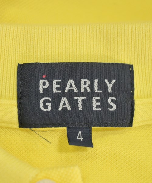 PEARLY GATES（パーリー　ゲイツ）ポロシャツ 黄 サイズ:4(M位) メンズ/2200678846087