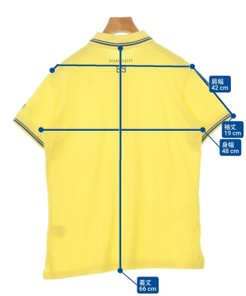 PEARLY GATES（パーリー　ゲイツ）ポロシャツ 黄 サイズ:4(M位) メンズ/2200678846087