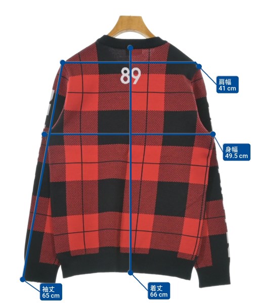 PEARLY GATES（パーリー　ゲイツ）ニット・セーター 赤 サイズ:4(M位) メンズ/2200654027042