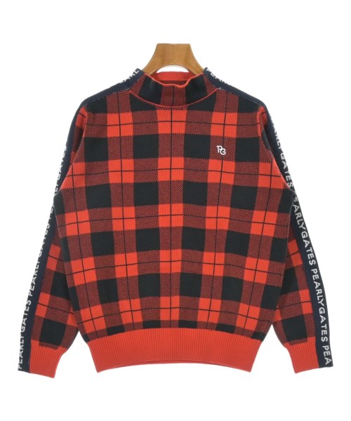 PEARLY GATES(パーリー　ゲイツ)ニット・セーター 赤 サイズ:1(M位)/2200654027059