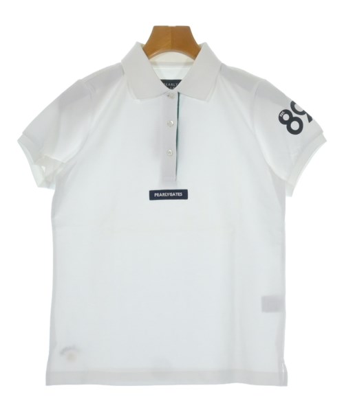PEARLY GATES(パーリー　ゲイツ)ポロシャツ 白 サイズ:0(S位)/2200654027196