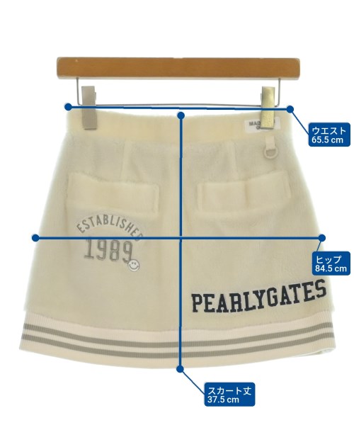 PEARLY GATES（パーリー　ゲイツ）ミニスカート 白 サイズ:0(XS位) レディース/2200654027257